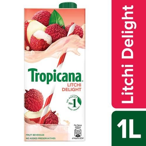 Tropicana Fruit Juice – Delight, Litchi, 1 Ltr.