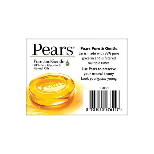 Pears Pure & Gentle Soap Bar, 125 grm - Image 3