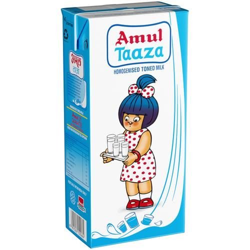 Amul Homogenised Toned Milk, 1 Ltr