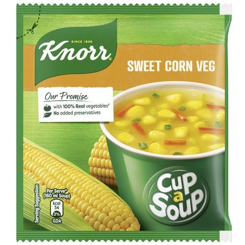 Knorr Instant Sweet Corn Cup-A-Soup, 10 grm