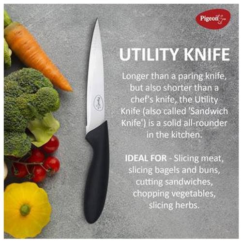 Pigeon by Stovekraft Stainless Steel Kitchen Knife Set - Sturdy, Assorted, 3 pcs - Image 4