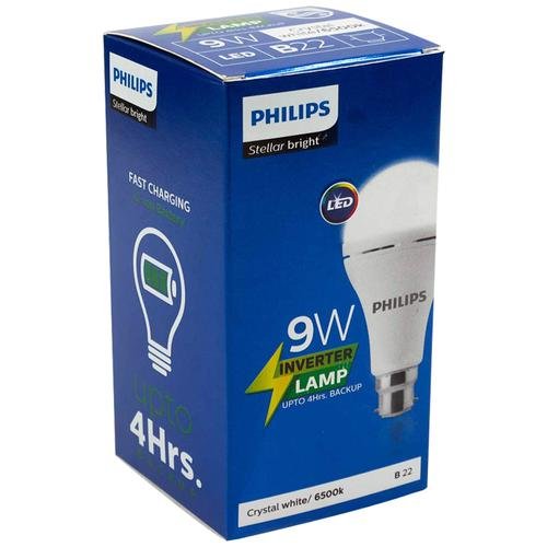 Philips Rechargeable Emergency Inverter Bulb - 9 Watt, Cool Daylight, B22, 1 pc - Image 4