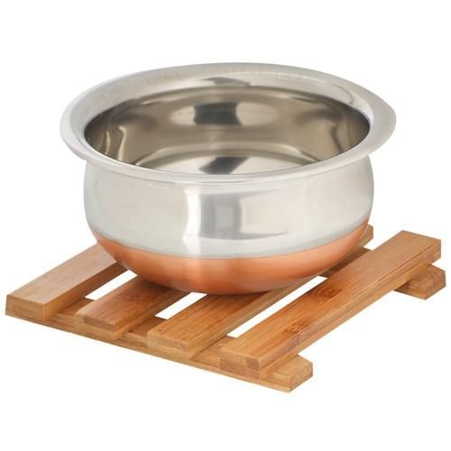 Bamboooz Trivet/Table Coaster/Pot Holder - Bamboo Wood, Square, 6x6 Inch, 1 pc - Image 4